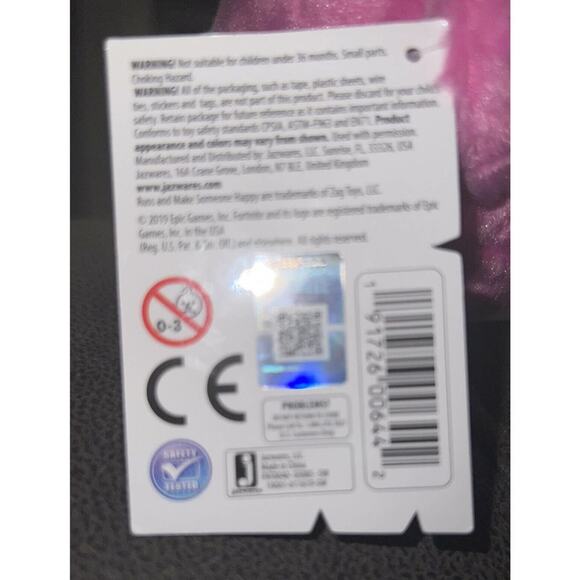 Fortnite Cuddle Team Leader Plush Pink Bear Head Epic Games Russ NEW A24F - Picture 5 of 5